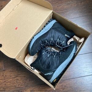 Merrell Antora Sneaker Boot Black Waterproof Winter Boots Women’s 8.5 reg $200+